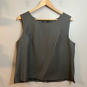 Women’s Pendleton 100% Wool Back Zip Tank Top Size 14